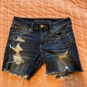 American Eagle next level stretch ripped jeans